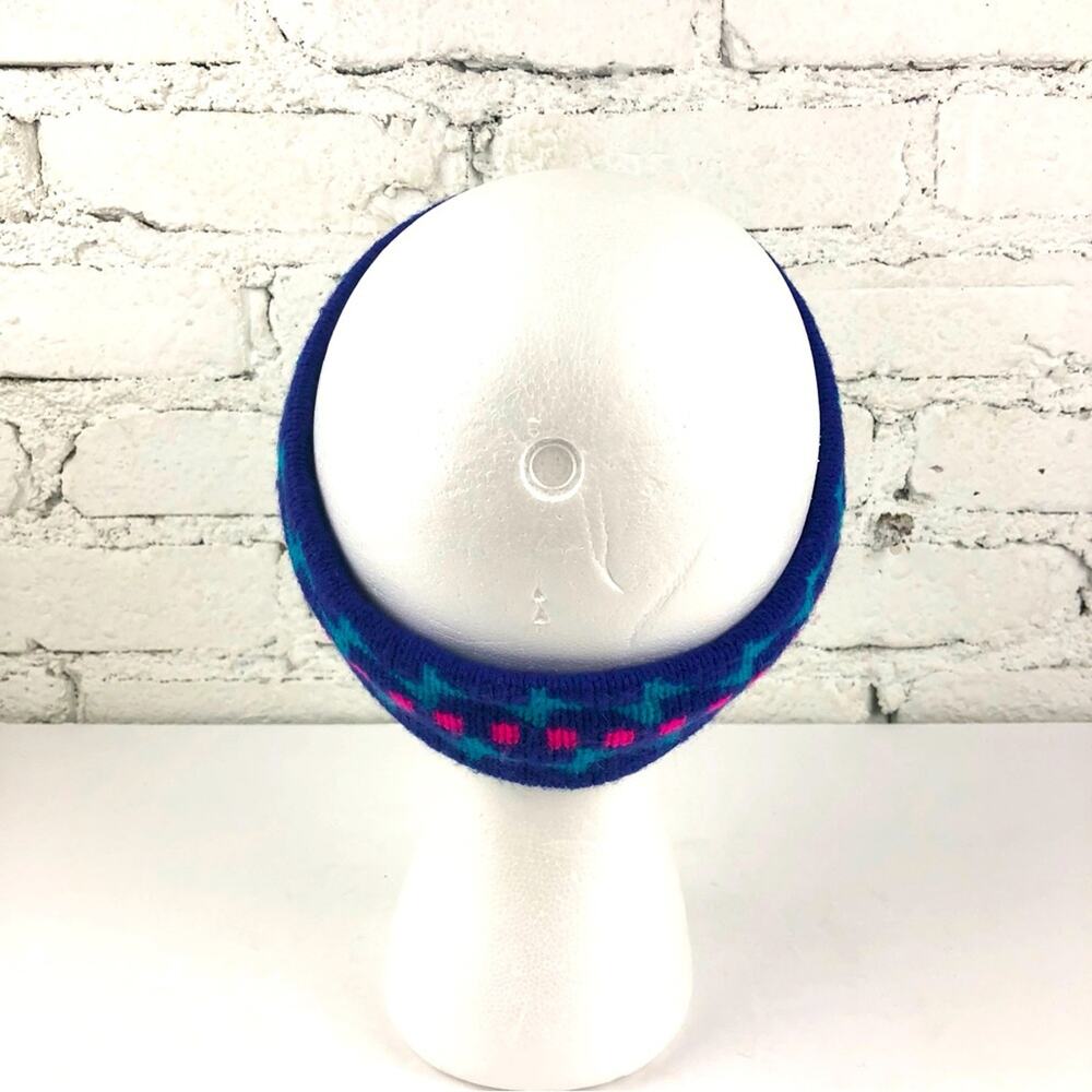 Vintage Neon Abstract Head Band Warmer - Picture 4 of 9
